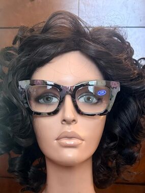 Brand new pair Black Floral Blue Light 2.50 power reading glasses.